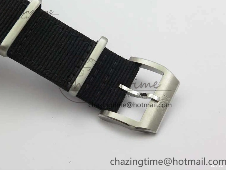 MIROTIME 0223 Pilot IW326901 Real Ceramic MK 1:1 Best Edition Black Dial On Nylon Strap MIYOTA FastDry 7126